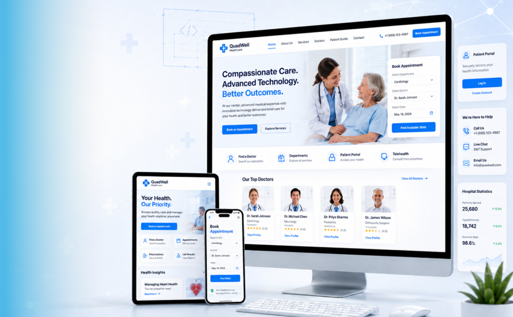 Healthcare Web Development: Complete Guide for Hospitals and Healthcare Providers